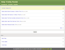 Tablet Screenshot of holytrinityparish.ie